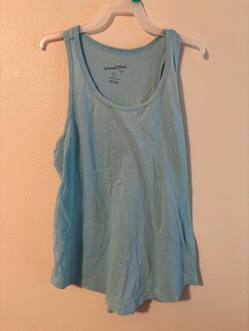Light Blue Tank Top - Scoop Neck universal threads Lafayette tank size extra sm